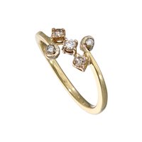 Anello Soprana Donna in Oro giallo Diamante ANR 5 BRIL